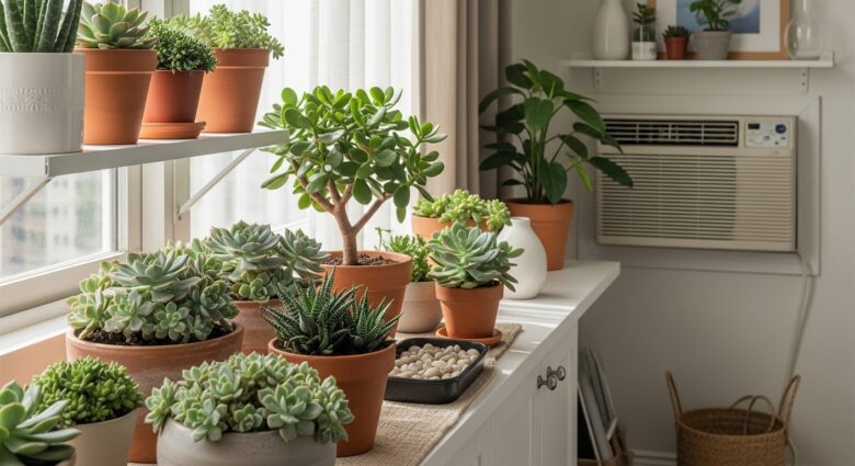 suculentas apartamento ar condicionado